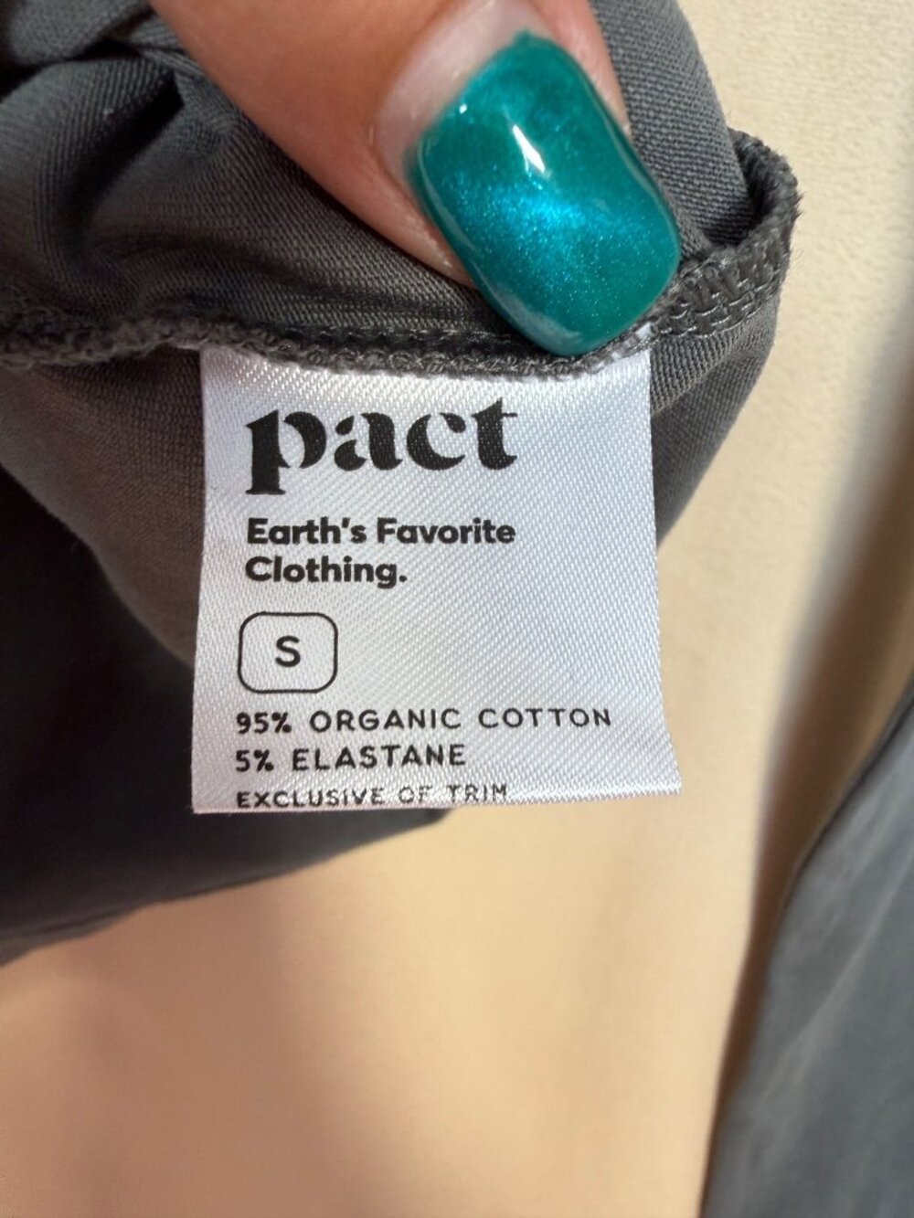 Pact Organic Cotton Turtleneck Women’s Size S Long Sleeve Green Earthy Layer - Picture 3 of 10